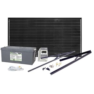 Solcelleanlegg 12V, 185 watt, AGM 260At