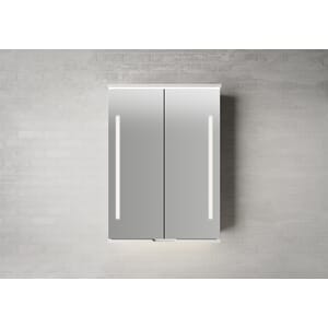 SOGN SPEILSKAP KVIT 60