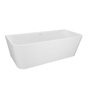 Badekar DYBE RETT 180 Hvit matt