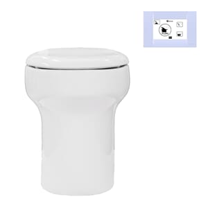 Vakuumtoalett Vortex 2.0 230V uten trykkvann
