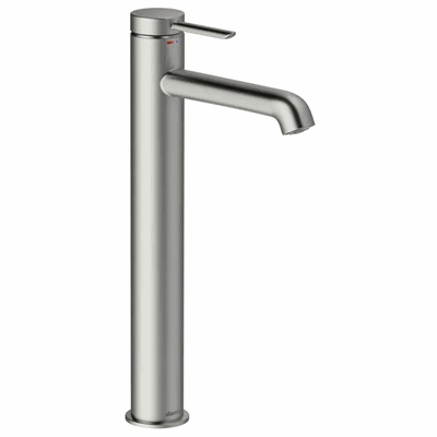 9101346 Iris servantkran høy børstet stål.png