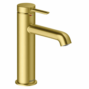 Iris servantkran medium, børstet messing