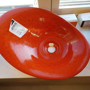 Toppmontert servant orange med click ventil