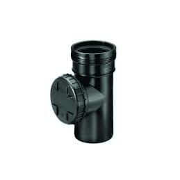 75 PP STAKERØR M/LOKK SORT WAFIX