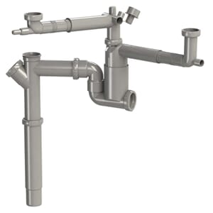 40X50 KJØKKENVANNLÅS 3FLEX GRÅ