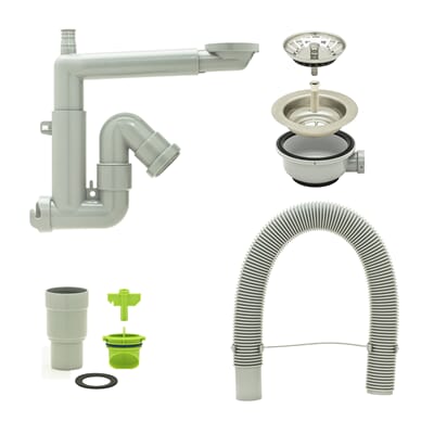 4520006 Produktbilde - Onninen AS - VA_VVS 4520006 - KJØKKENVANNLÅS UNIVERSAL ENKEL MFLEX.AVLØP.jpg