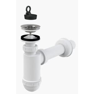 Vannlås 40mm kombi hvit EcoBad