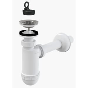 Vannlås 32mm kombi hvit EcoBad