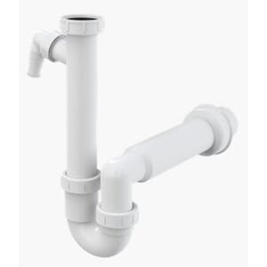 Vannlås 50mm for servant/kjøkken med tils.rør EcoBad