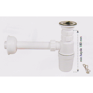 1 1/4 KOMBIV.LÅS PLAST M/RØR V5726