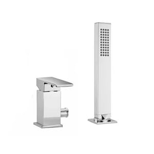 Karkantarmatur, krom, firkantet