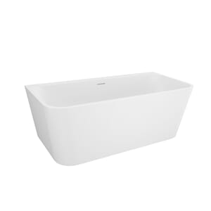 Badekar DYBE RETT 160 Hvit matt