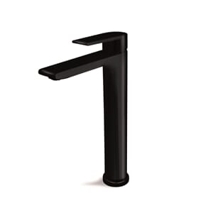 Fan servantkran høy, sort matt