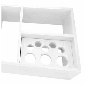 SMINKE DEKSEL/TOPPLATE KVIT: 14,2*8,6*2,8