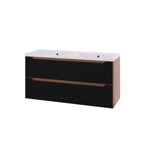 EMMA SVART/EIK US 120 2 SKUFF DBL