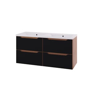 EMMA SVART/EIK US 120 4 SKUFF DBL