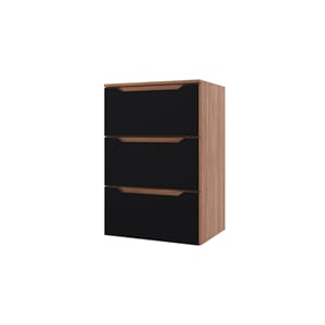 EMMA SVART EIK HS 60 M/ 3 SKUFFER