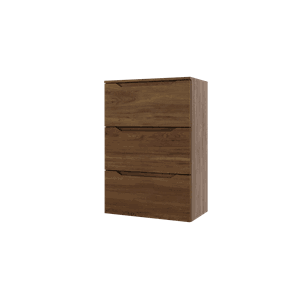 EMMA SMAL MØRK EIK HS 60 M/ 3 SKUFFER