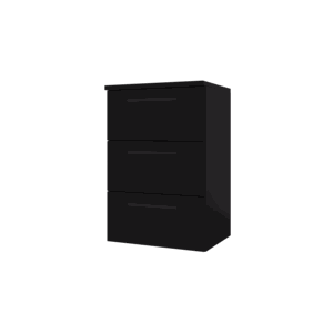 INGRID SVART HS 60 M/ 3 SKUFFER