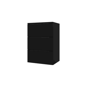 MARI SVART HS 60 M/ 3 SKUFFER