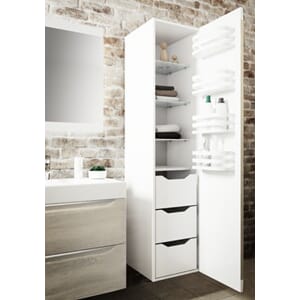 MARI LYS EIK HØGSKAP 40CM M/SKUFFER - V