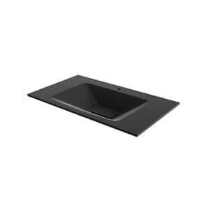 VALE GLASSERVANT SVART MATT 80 CM