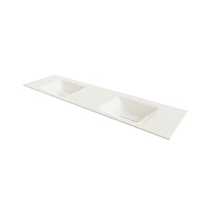 VALE GLASSERVANT HVIT MATT 160 CM DOBBEL