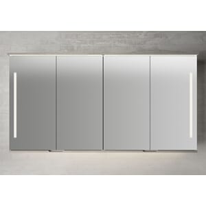 SOGN SPEILSKAP LYS EIK M/INTEGRET LED LYS 160CM (2*80)