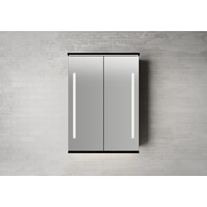 SOGN SPEILSKAP SVART 60