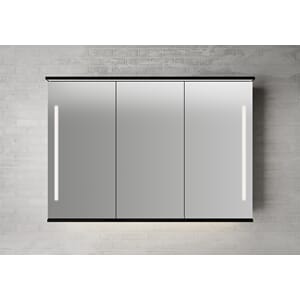 SOGN SPEILSKAP SVART 120