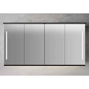 SOGN SPEILSKAP SVART 160