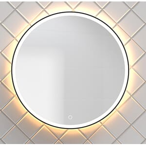 Lusso - Rundt speil med LED-belysning