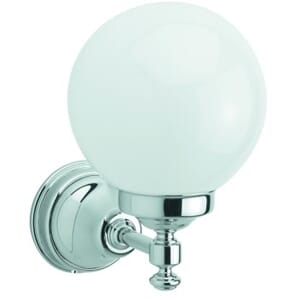 Tradition vegglampe, krom