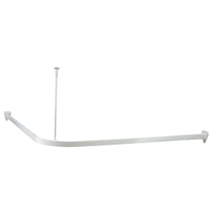 SAFIR FORSTERKET DUSJSTANG 90X90 HVIT