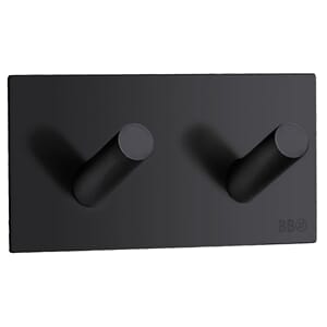 Design Dobbel Krok Matt Sort Rustfritt Stål