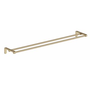 Zen håndklestang dobbel, børstet  bronse
