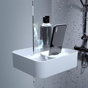 Tiger 2-Store Clipon dusjkurv matt hvit