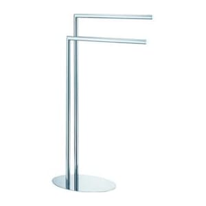 Esbada Classic håndklestativ 2 stenger oval fot krom