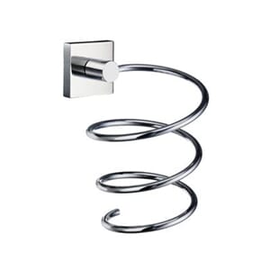 HOUSE - Holder till hårtørrer i polert krom.