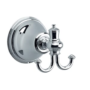 Tradition håndklekrok dobbel, krom