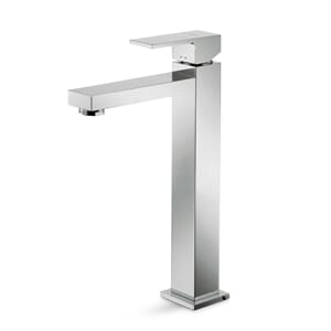 Ergo-Q servantkran firkantet høy modell, krom