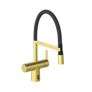 Silhouet Pro touchless kjøkkenkran, børstet messing