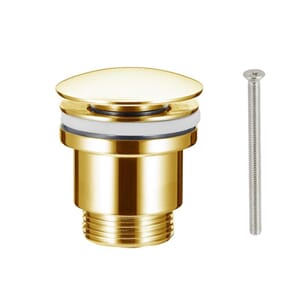 a-coll push ventil rund 1 1/4 gull