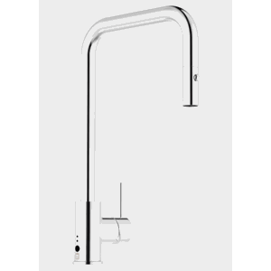 MORA INXX II pullout kjøkkenbatteri med avstenging for oppv.