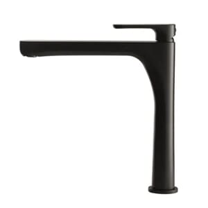 Linfa II høy servantkran, sort matt