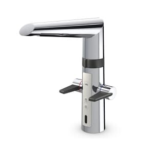 OPTIMA KJØKKENBATTERI 3V MED HØY TUT OG AVSTENGNING