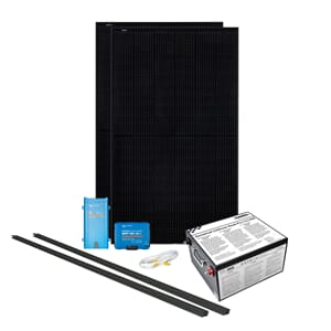 Solcelleanlegg 12230V, 720 watt, litium heat 200At