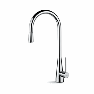 Ycon kjøkkenkran med uttrekk, krom