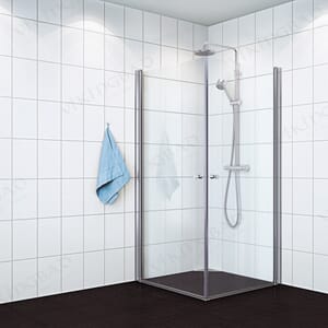 Dusjhjørne rett MATS 100x100