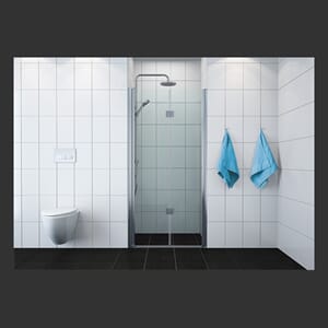 Dusjdør leddet MATS 90 V